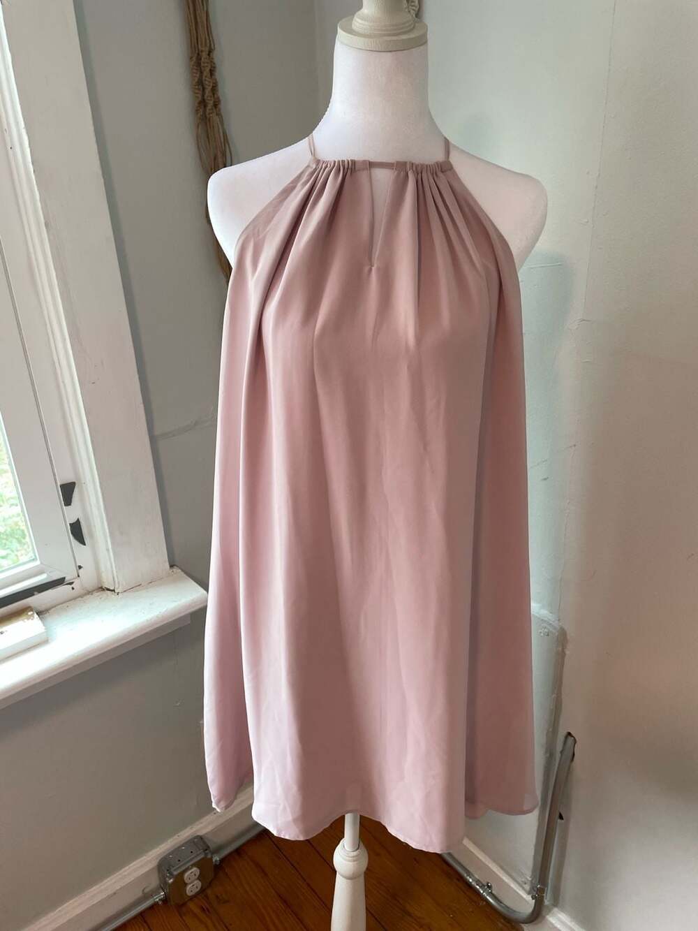 Women’s Loft Pink Delicate Silhouette Dress Size M